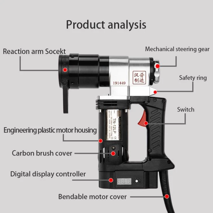 Electric Torque Wrench For Outer Hexagon Bolts TN-12LP